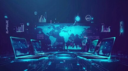 Global network data analysis on laptops, digital graphs
