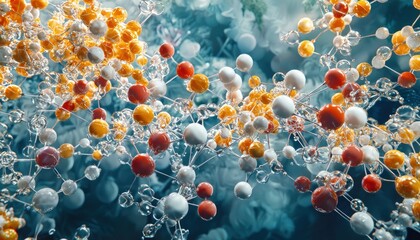 3D molecular illustration showing atoms bonded electrically in a neutral group.
