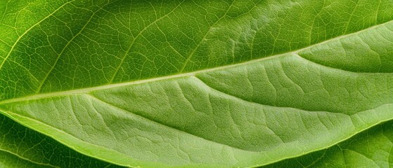 Close-up of green leaf texture nature plant lush environment macro view organic concept