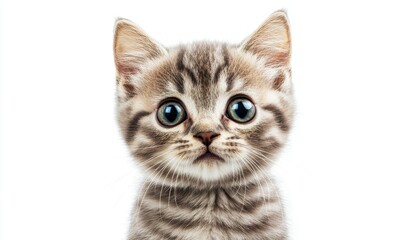 Obraz premium Closeup Of A Surprised Kitten