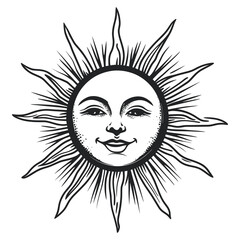 Sun art illustration drawing vector