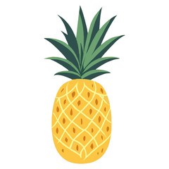 Obraz premium Pineapple illustration fruit vector