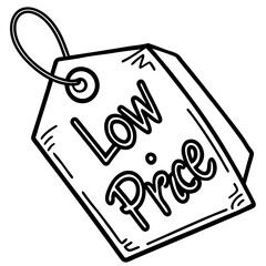 price tag with sale tag