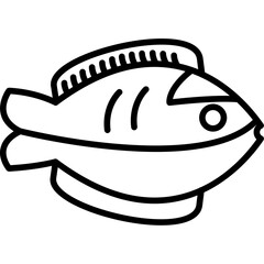 Blue tang fish Icon