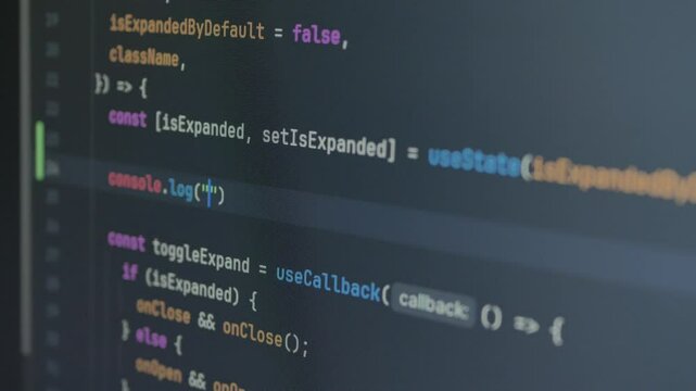 Typing "I do not love to work" then removes "not" in code edit. Technology background for software developer and Computer script concept. Programming React.js, Next.js, JavaScript, HTML. Closeup video