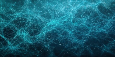 Fototapeta premium AI-powered neural analytics. Abstract digital network background