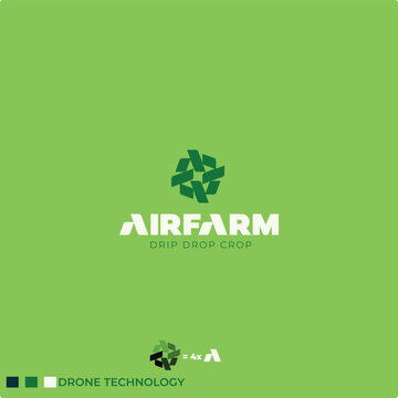 AIRFARM LOGO FOR AGRICULTURE DRONE PRODUCER COMPANIES
TAGLINE- DRIP DROP CROP
