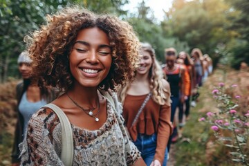 Picture Idea: African American Family Beach Day - Parents Leading Children with Beach Accessories