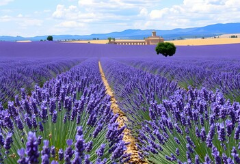 Fototapeta premium lavender field provence france