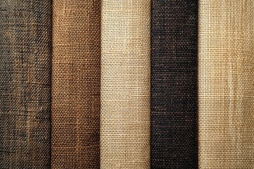 Elegant Burlap Background Template Perfect for Price Lists and Business Presentations. Generative AI