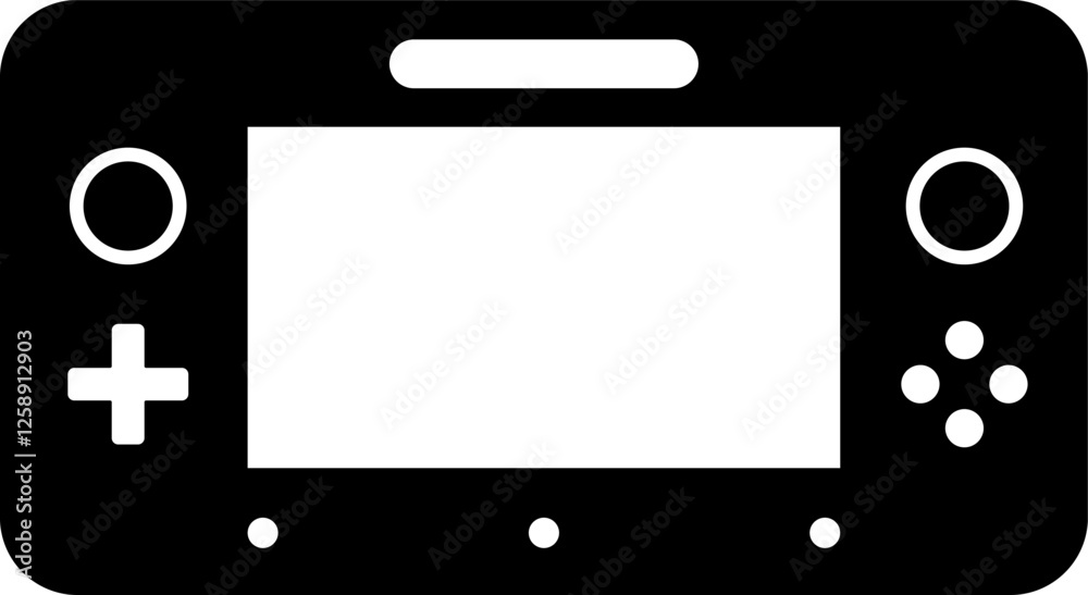 Fototapete Games icon vector. New concept. Black and white game controller symbol trendy flat and simple style icon for web site design, logo, app, game UI isolated on white background.