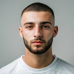 Obraz premium Portrait of Man with Short Beard