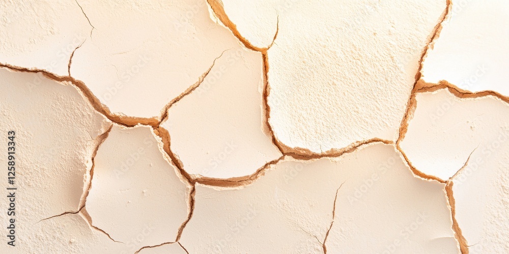Poster cracked surface texture studio image capture dry environment close-up view visual concepts for art