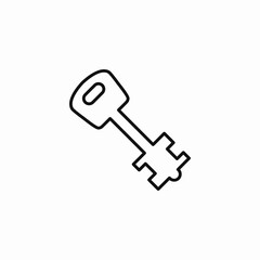 secure key icon sign vector
