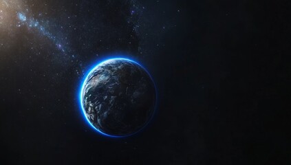 Earth, space, galaxy, sunrise, blue, glow, cosmic, background, planet, exploration