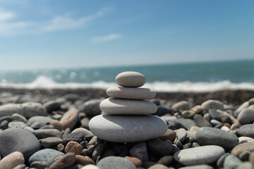 stones on the beach