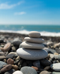 stones on the beach