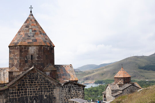 Sevanavank is a monastic complex located on a peninsula at the northwestern shore of Lake Sevan