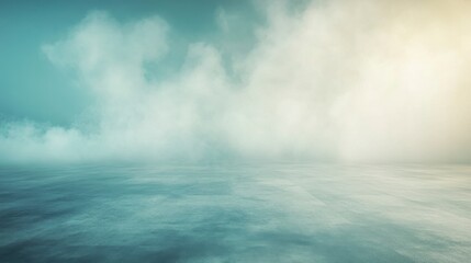 Obraz premium Ethereal Concrete Stage with Soft, Atmospheric Lighting and cloud-like Texture