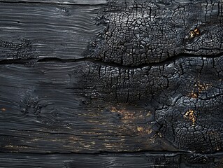 Black Charred Wood Texture, Abstract, Background, Burnt Wood, Black, Texture, Crackle