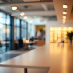 Beautiful blurred background of a light modern office with beautiful lighting perfect as background for portraits or linkedin Bokeh light lights background bokeh abstract light bright effect 