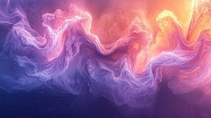 Obraz premium Celestial swirls of colorful nebulae outer space digital art ethereal abstract cosmic beauty