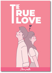 Love book cover vector