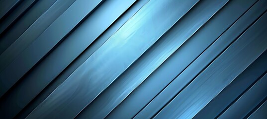 Obraz premium A crisp and contemporary abstract design showcasing flowing sky blue diagonal lines, adding depth and symmetry to the background.