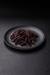Jerky, dried horse meat or beef slices with salt and spices