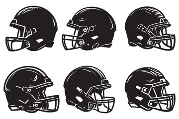 Football helmet silhouette