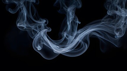 smoke on black background