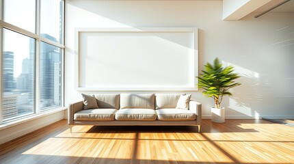 A bright and airy living room | A high-quality, professionally edited image perfect for creative projects, digital artwork, and commercial use