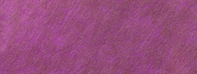 Structure dark purple background felt fabric, macro. Texture woolen magenta textile material.