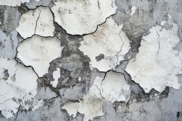 Obraz premium Concrete wall with cracks and peeling paint