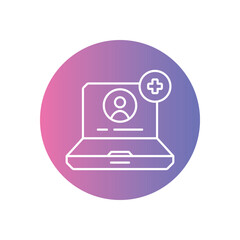 Patient Portal icon vector stock illustration