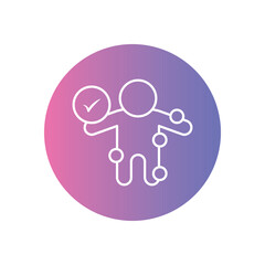 Obraz premium Symptom Checker icon vector stock illustration