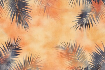 Fototapeta premium Palm leaves objects seamless pattern. Abstract tropical leaves background. Creative tropics illustration for design posters, wallpapers, textiles. art. Palm motif.
