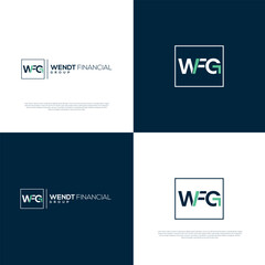 WFG logo WFG letter WFG letter logo design