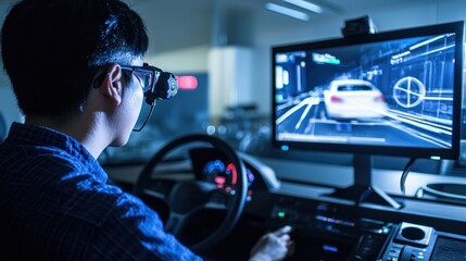 Autonomous Driving Simulation:  A Young Engineer Tests Advanced Vehicle Technology
