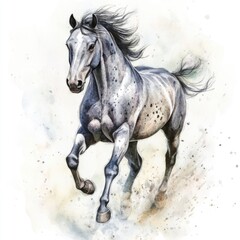 Powerful Race Horse Galloping