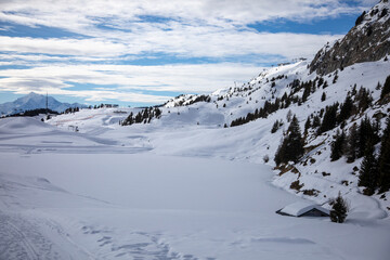 Ski resort, Bettmeralp, Switzerland
