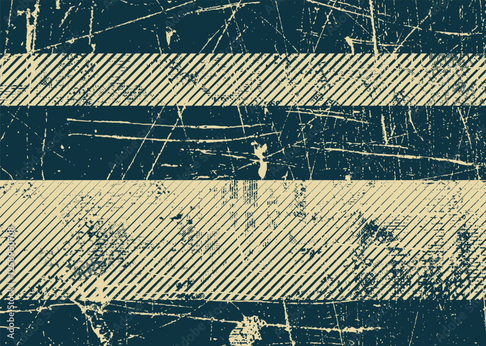 Aufkleber Background with glitch distorted grunge textures . grunge background texture with halftone dots, glitched shapes, textures and lines .Screen print vector background with grunge textured surface.