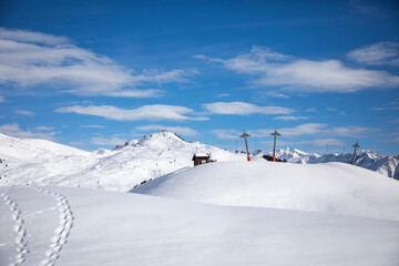 Ski resort, Bettmeralp, Switzerland