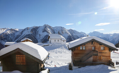 Ski resort, Bettmeralp, Switzerland