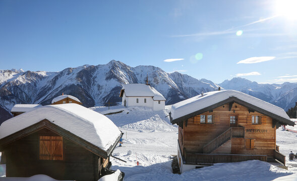 Ski resort, Bettmeralp, Switzerland