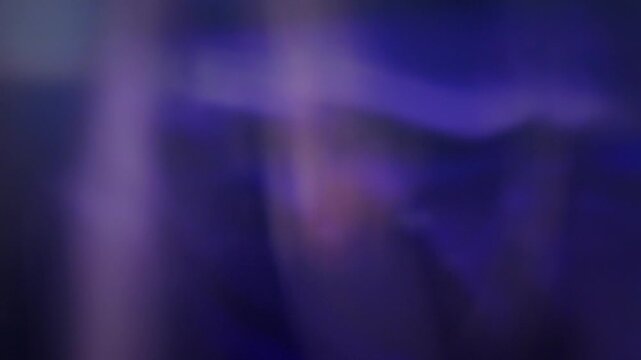 Blurred purple and blue gradient background loop, creates smooth light leaks, bokeh and transitions. Perfect as an overlay texture effect, for mastering digital art videos.