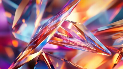 Captivating Crystal Clusters: A Dazzling Abstract Design