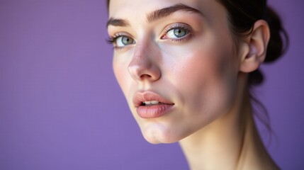 Gentle hues of purple complement the serene composition.