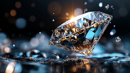 Fototapeta premium Luxury Diamond-Crystal Abstract Texture