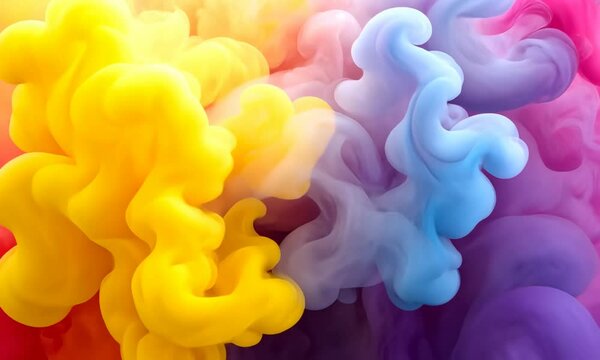 Colored smoke bombs erupt in a vibrant explosion, capturing the fleeting beauty of movement and color
